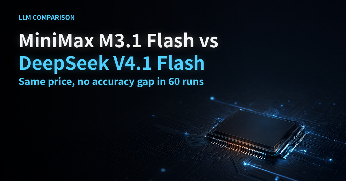 MiniMax M3.1 Flash vs DeepSeek V4.1 Flash comparison cover