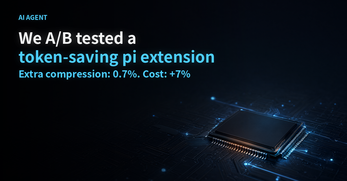 A/B testing a token-saving pi extension